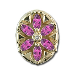r9527 Pink Sapphire Bracelet Slide 